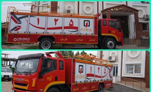 خرید یک دستگاه خودروی آتش نشانی سنگین ۱۱تنی توسط شهرداری تاتارعلیا 